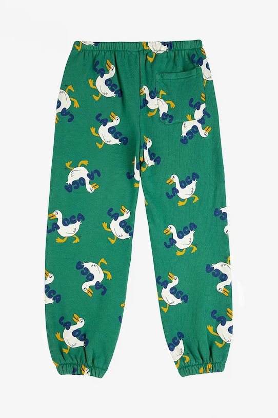 Chłopiec Bobo Choses spodnie dresowe dziecięce La Oca 225AC065 zielony