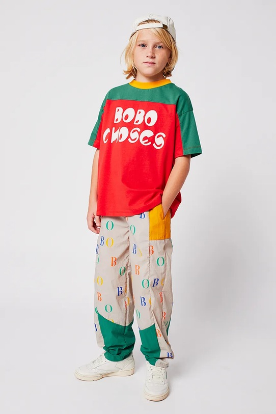 Bobo Choses spodnie dziecięce tkanina beżowy 225AC140