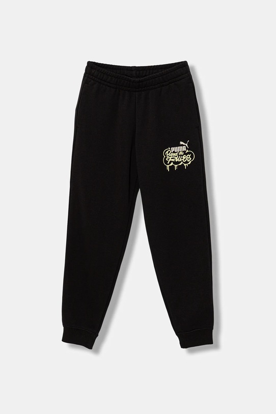 Puma spodnie dresowe dziecięce MID90s Sweatpants TR B dzianina czarny 688470