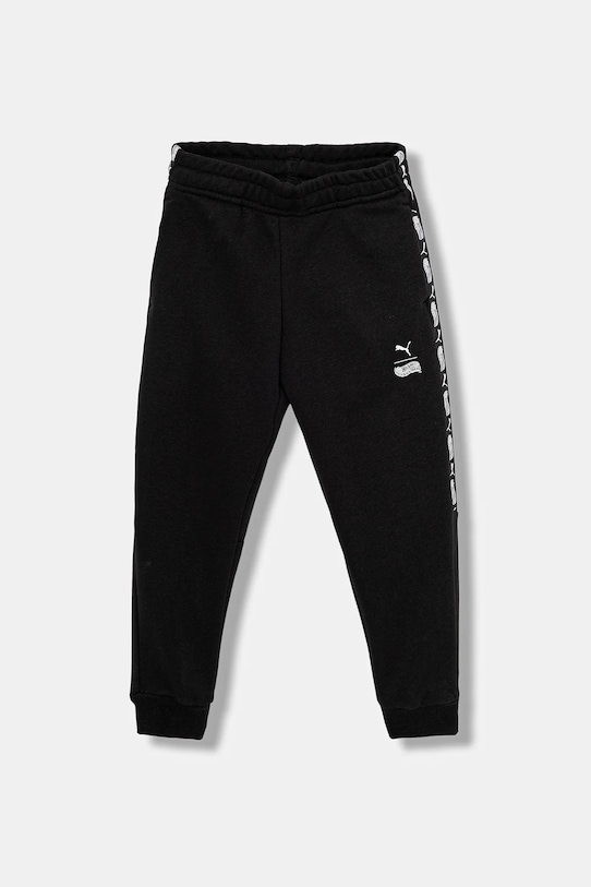 Παιδικό φούτερ Puma PUMA X HOT WHEELS Sweatpants TR πλεκτό ύφασμα μαύρο 632397