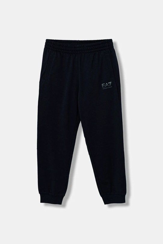 Dětské bavlněné tepláky EA7 Emporio Armani pletenina námořnická modř 7B000172.AF13512