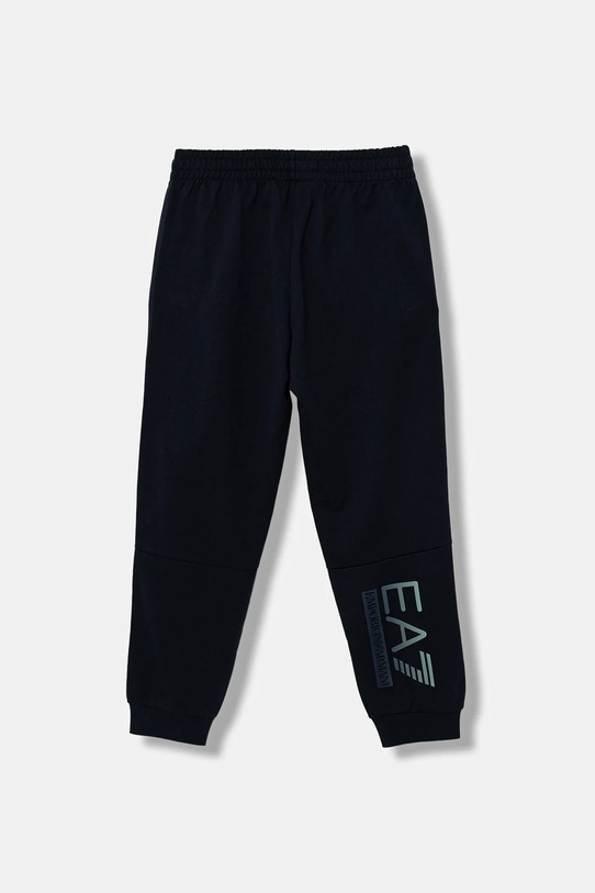 Dětské bavlněné tepláky EA7 Emporio Armani 7B000172.AF13512 námořnická modř AW25