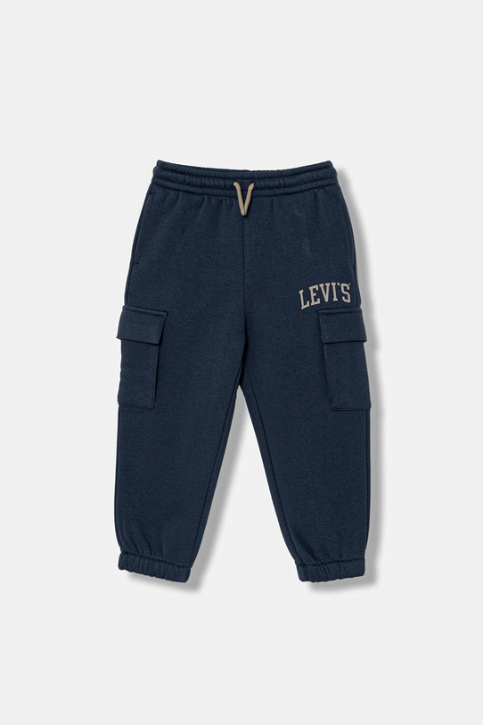 Levi's pantaloni de trening pentru copii CARGO JOGGER tricotaj bleumarin 8EN651