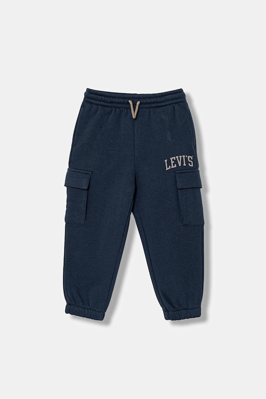Детские спортивные штаны Levi's CARGO JOGGER трикотаж тёмно-синий 8EN651