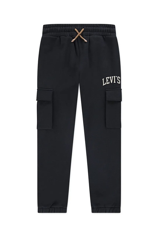 Levi's pantaloni de trening pentru copii CARGO JOGGER tricotaj negru 9EN651