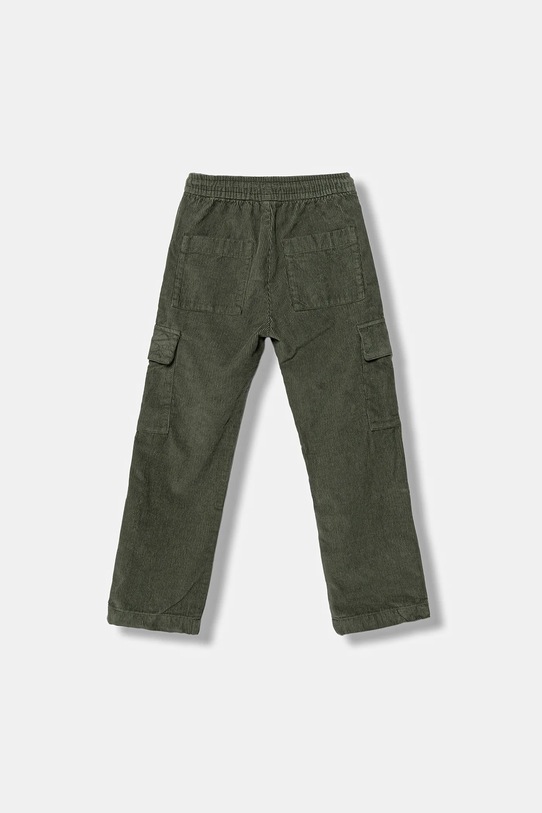 Calvin Klein Jeans spodnie sztruksowe dziecięce IB0IB02554.9BYA zielony AW25
