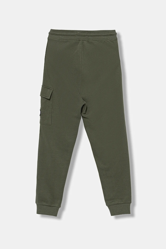 Calvin Klein Jeans spodnie dresowe bawełniane dziecięce IB0IB02199.9BYA zielony AW25