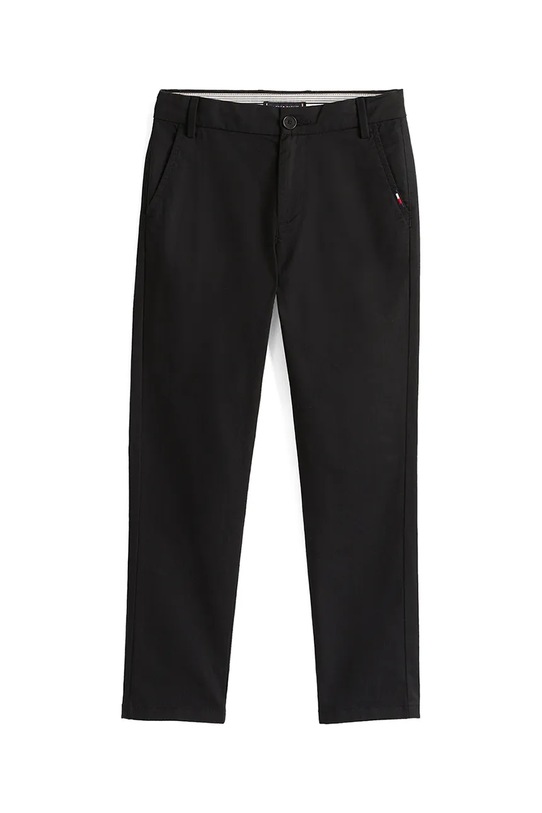 Tommy Hilfiger spodnie dziecięce z bawełną KB0KB09638.104.122.9BYA czarny AW25