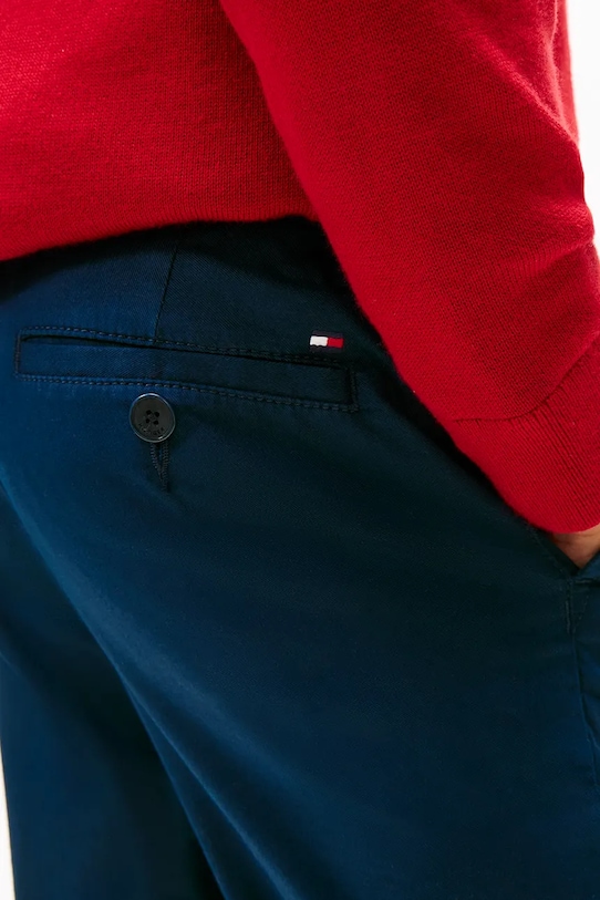 Tommy Hilfiger spodnie dziecięce z bawełną KB0KB09638.128.176.9BYA granatowy