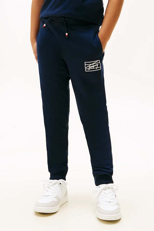 Tommy Hilfiger spodnie dresowe dziecięce KB0KB09967.9BYA granatowy