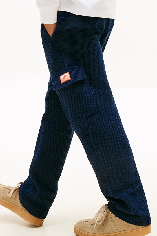 Tommy Hilfiger pantaloni de trening din bumbac pentru copii bleumarin KB0KB10121.9BYA