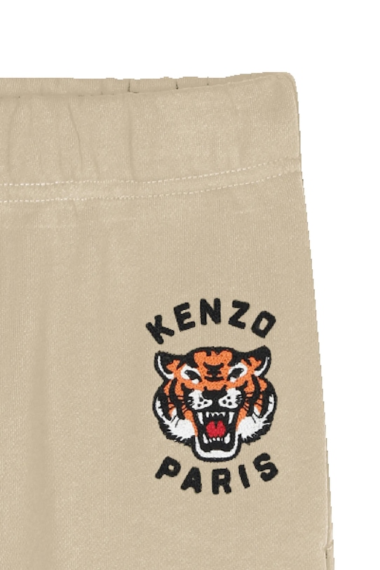 Chlapec Detské bavlnené tepláky Kenzo Kids K61455.114.150 béžová