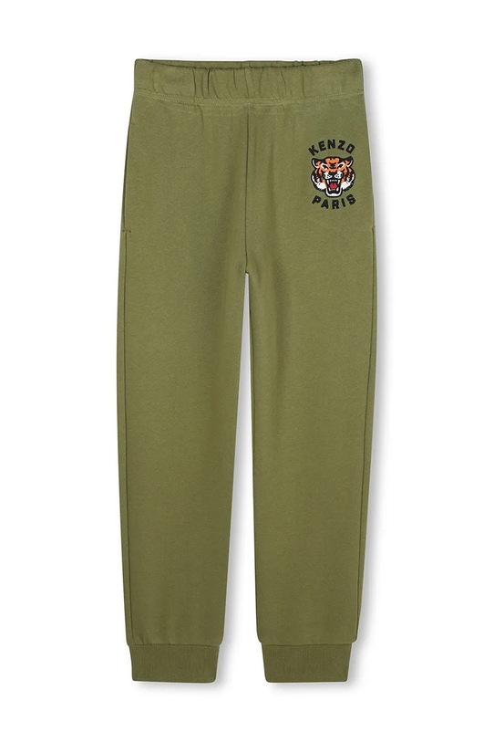 Kenzo Kids pantaloni de trening din bumbac pentru copii bumbac verde K61455.114.150