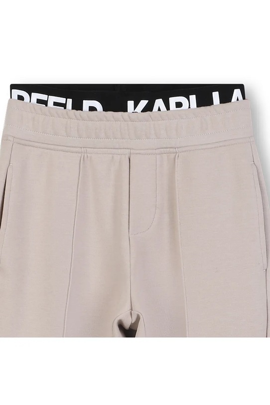 Karl Lagerfeld pantaloni de trening pentru copii bej Z30633.86.108