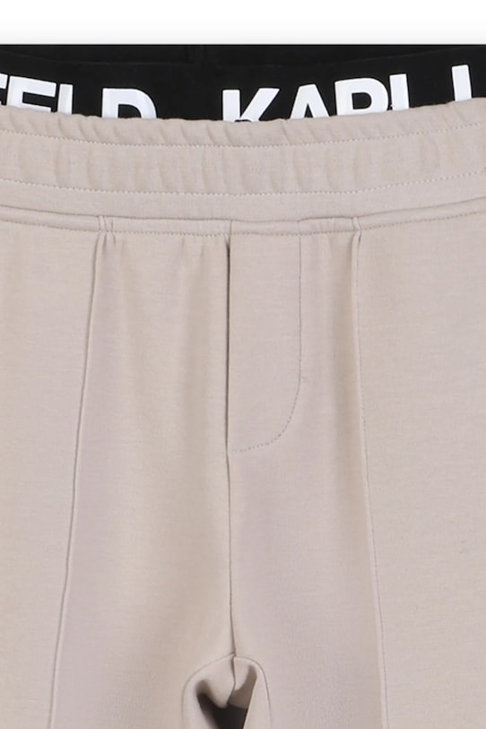 Karl Lagerfeld pantaloni de trening pentru copii bej Z30633.114.150