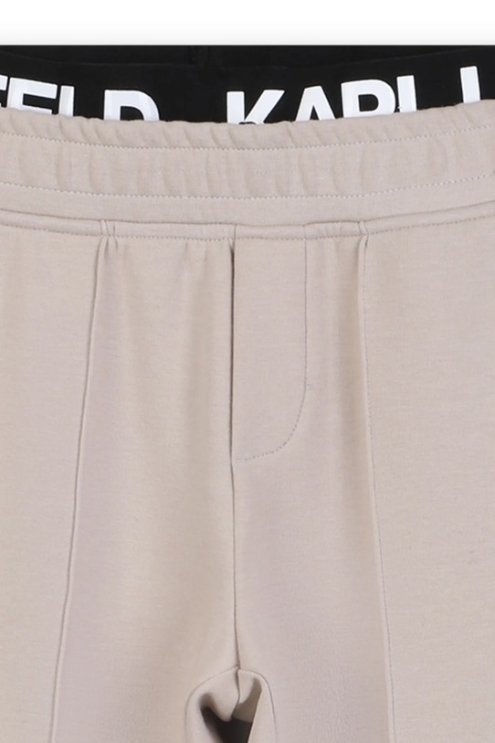 Karl Lagerfeld pantaloni de trening pentru copii bej Z30633.162.174