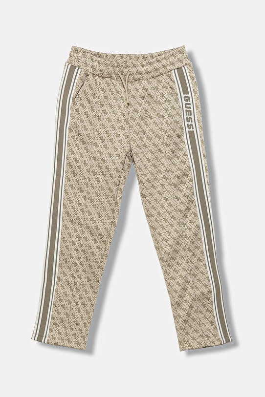 Guess spodnie dresowe dziecięce dzianina beżowy L5BQ15.K2042.9BYA