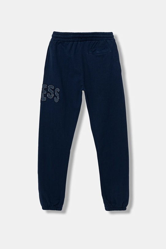 Guess spodnie dresowe bawełniane dziecięce L5BQ16.KAD74.9BYA granatowy AW25