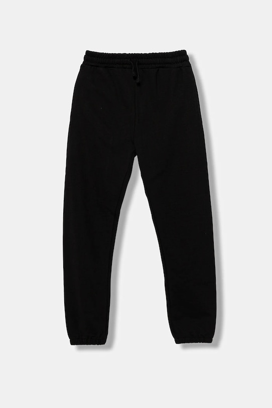 Guess spodnie dresowe bawełniane dziecięce L5BQ16.KAD74.9BYA czarny AW25