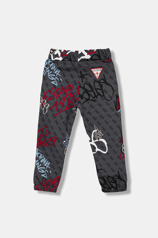 Dětské bavlněné tepláky Guess N5BQ11.KAD74.9BYA šedá AW25