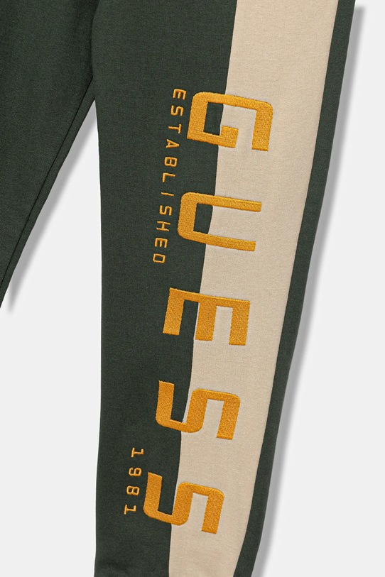 Αγορίστικα Παιδικό βαμβακερό παντελόνι Guess N5BQ13.KAX74.9BYA πράσινο