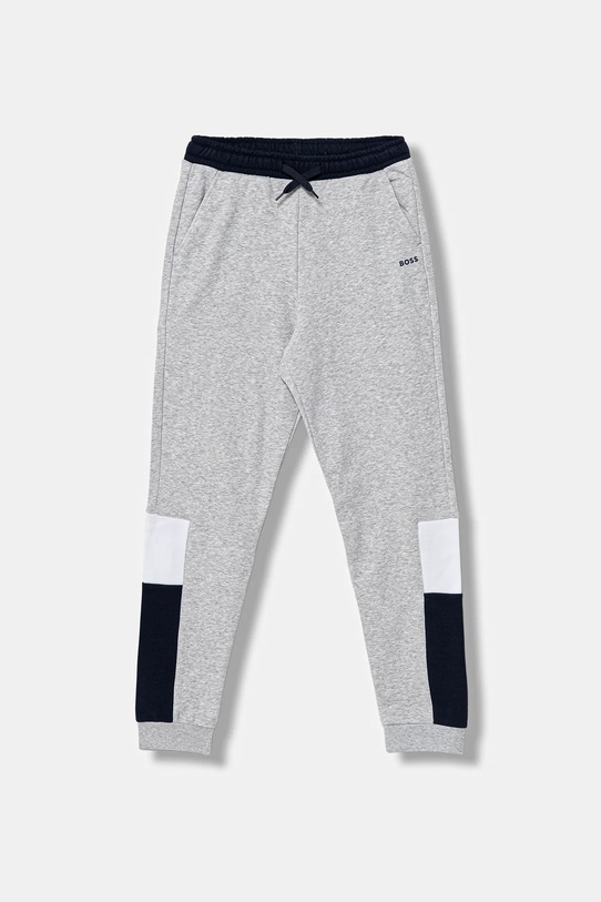 BOSS pantaloni de trening pentru copii tricotaj gri J52290.162.174