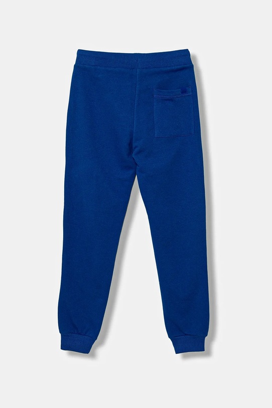 United Colors of Benetton spodnie dresowe bawełniane dziecięce 3J68CF01P.G.Reprop.9BYA niebieski AW25