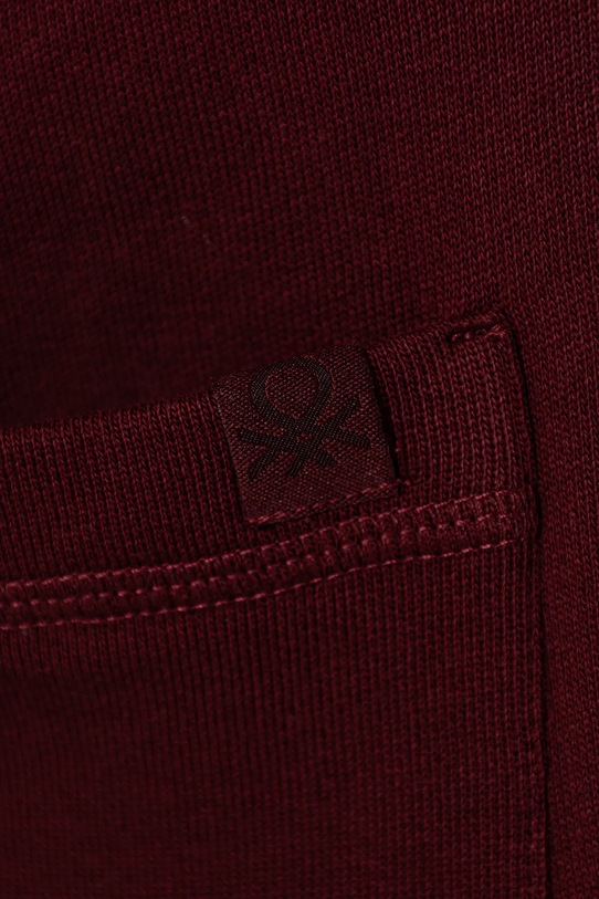 Chłopiec United Colors of Benetton spodnie dresowe bawełniane dziecięce 3J68CF01P.G.Season.9BYA bordowy