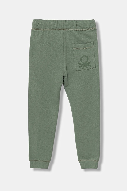United Colors of Benetton spodnie dresowe bawełniane dziecięce 3J68CF058.G.Reprop.9BYA zielony AW25