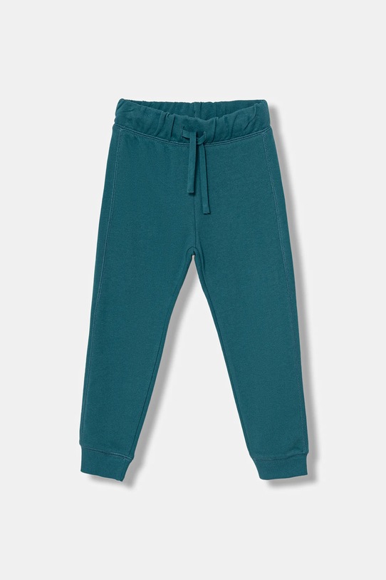 United Colors of Benetton spodnie dresowe bawełniane dziecięce bawełna turkusowy 3J68CF058.G.Season.9BYA