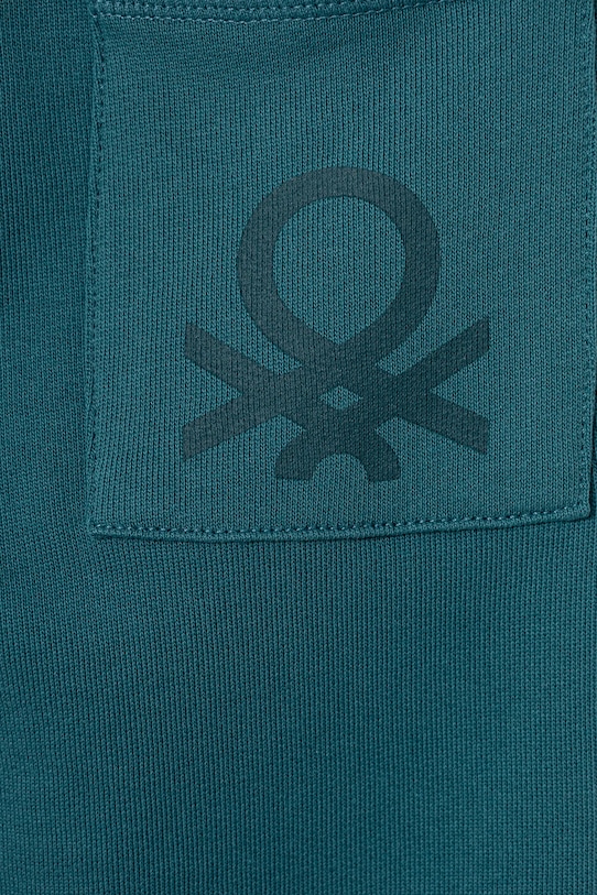 CHLAPEC Dětské bavlněné tepláky United Colors of Benetton 3J68CF058.G.Season.9BYA tyrkysová