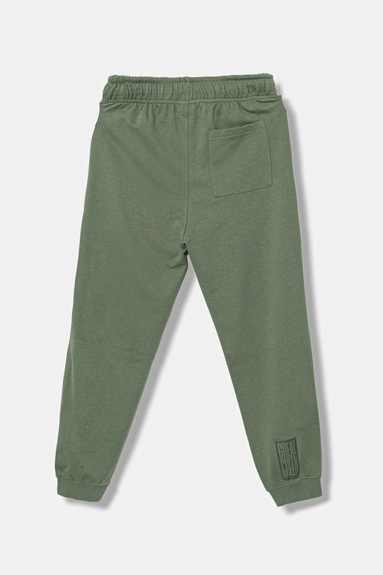 United Colors of Benetton pantaloni de trening din bumbac pentru copii 3NBMCF06N.G.seasonal verde AW25