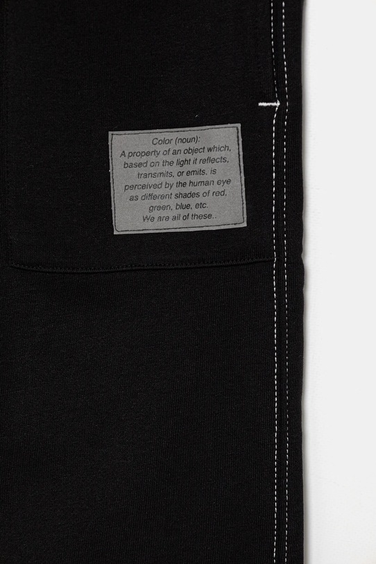 Băieți United Colors of Benetton pantaloni de trening din bumbac pentru copii 3NBMCF06N.G.seasonal negru