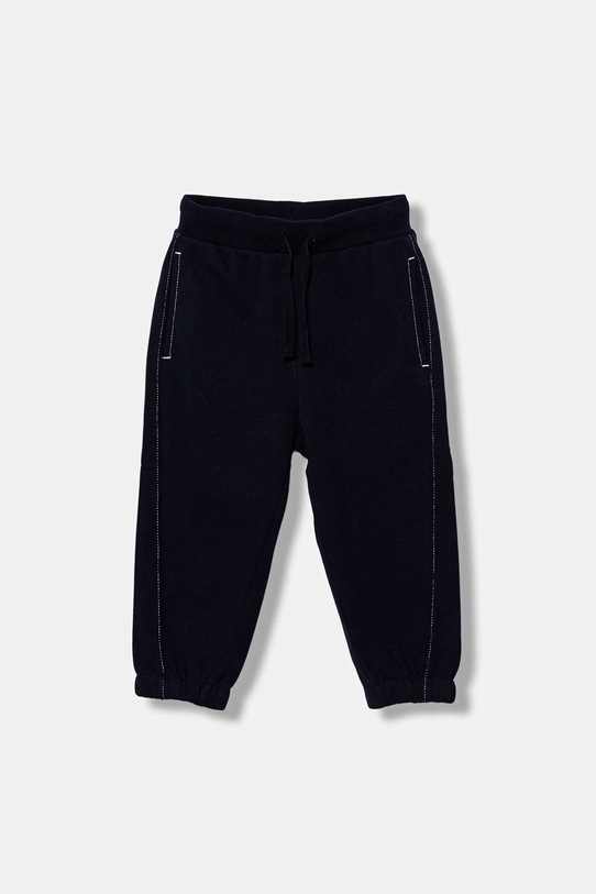 Παιδικό βαμβακερό παντελόνι United Colors of Benetton βαμβάκι σκούρο μπλε 3NBMGF053.P.seasonal