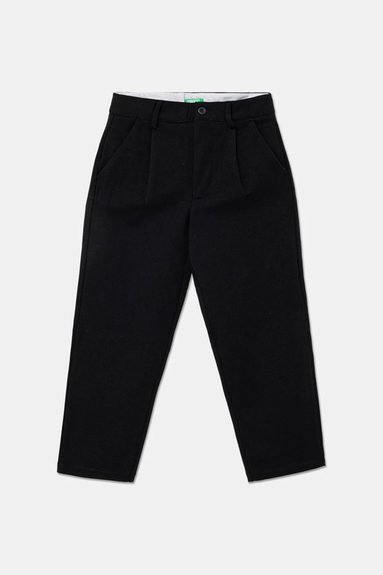 Παιδικό παντελόνι United Colors of Benetton με ελαστάν μαύρο 43ZGCF04W.G.seasonal