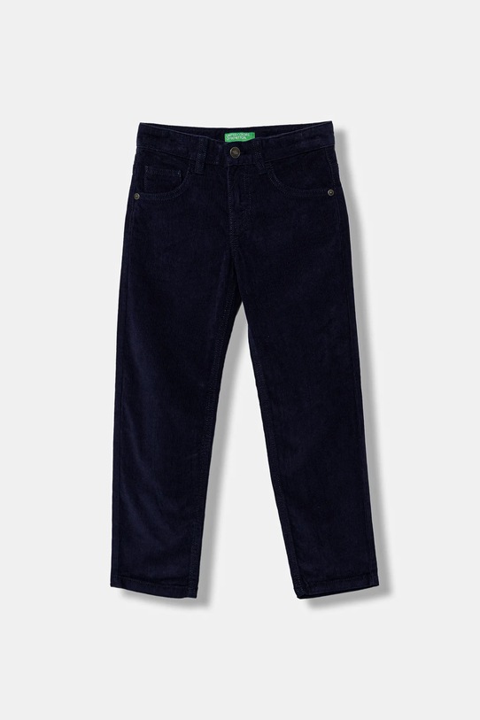 United Colors of Benetton spodnie sztruksowe dziecięce z elastanem granatowy 4AD5CE04E.G.seasonal
