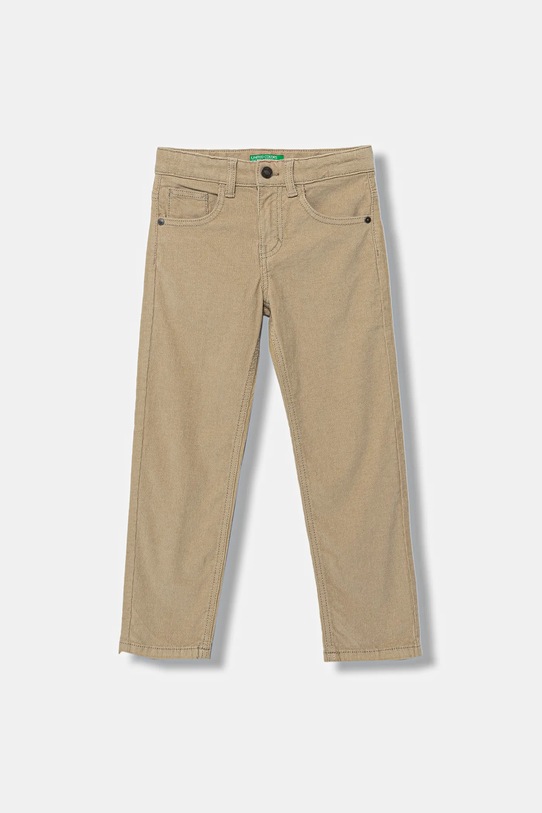 United Colors of Benetton spodnie sztruksowe dziecięce z elastanem beżowy 4AD5CE04E.G.seasonal