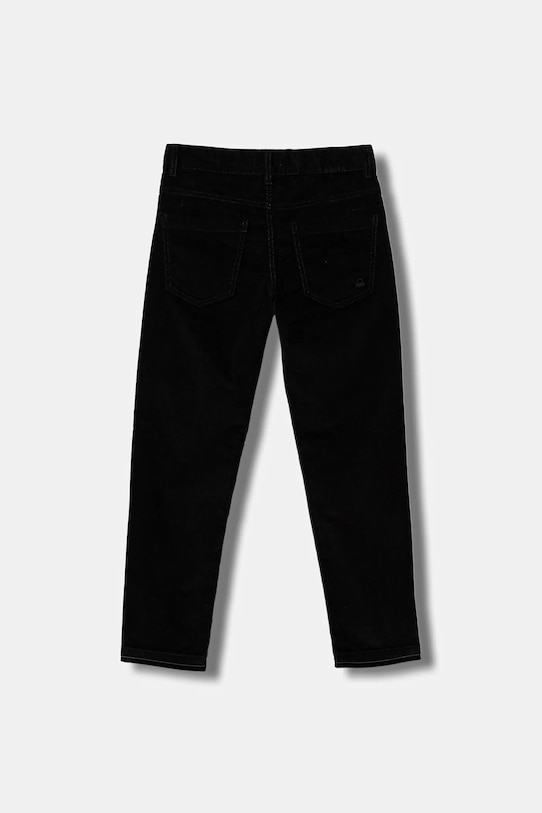 Παιδικό κοτλέ παντελόνι United Colors of Benetton 4AD5CE04E.G.seasonal μαύρο AW25