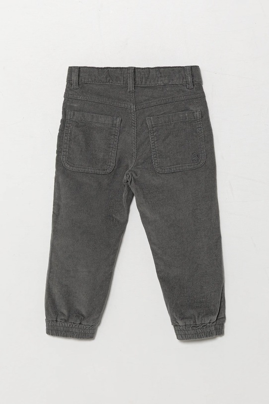 United Colors of Benetton spodnie sztruksowe dziecięce z elastanem szary 4AD5GE021.P.Season.9BYA