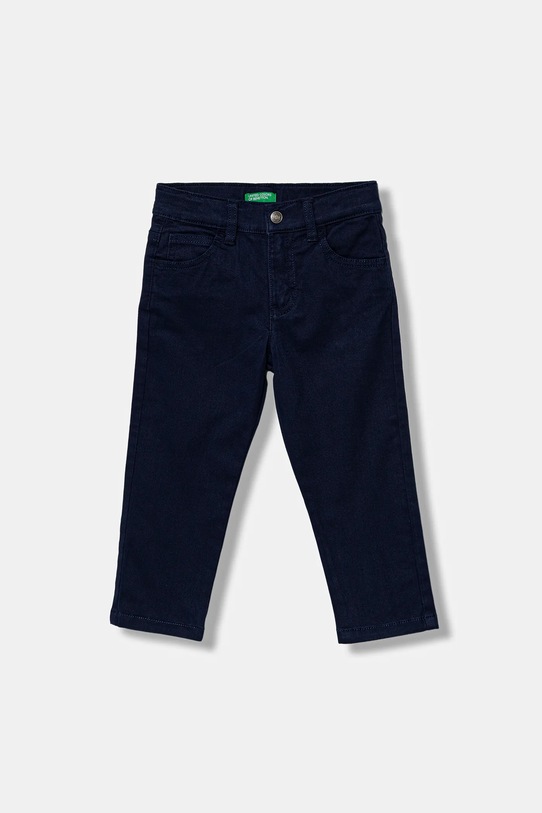United Colors of Benetton spodnie dziecięce z elastanem granatowy 4RHPGE009.P.seasonal