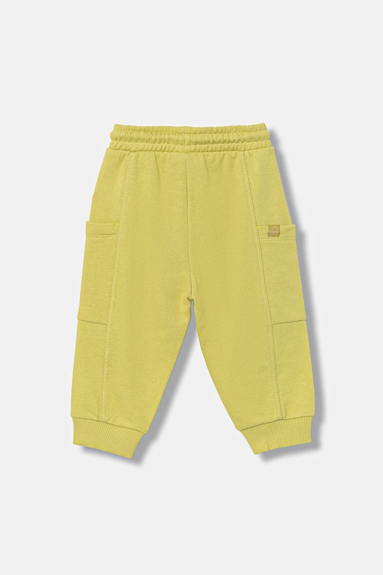 Παιδικό βαμβακερό παντελόνι United Colors of Benetton 33NVGF052.P.seasonal πράσινο AW25