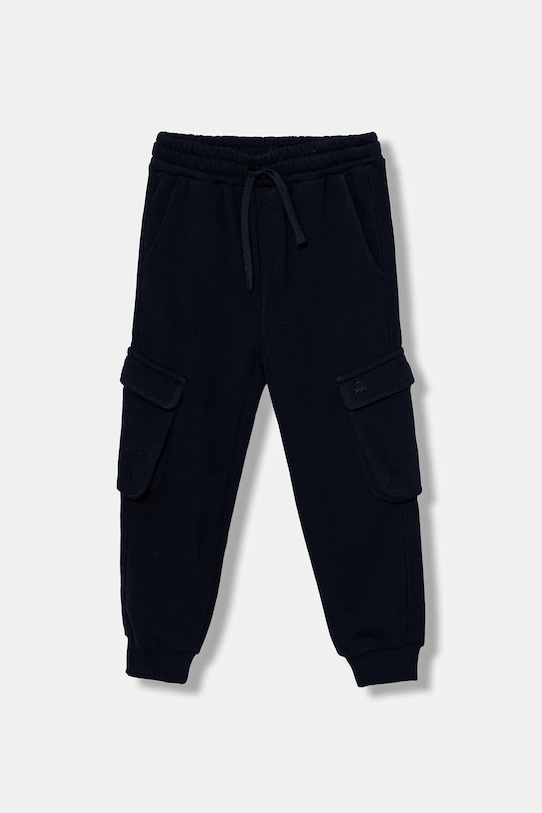 Παιδικό βαμβακερό παντελόνι United Colors of Benetton βαμβάκι σκούρο μπλε 3J68CF06I.G.seasonal