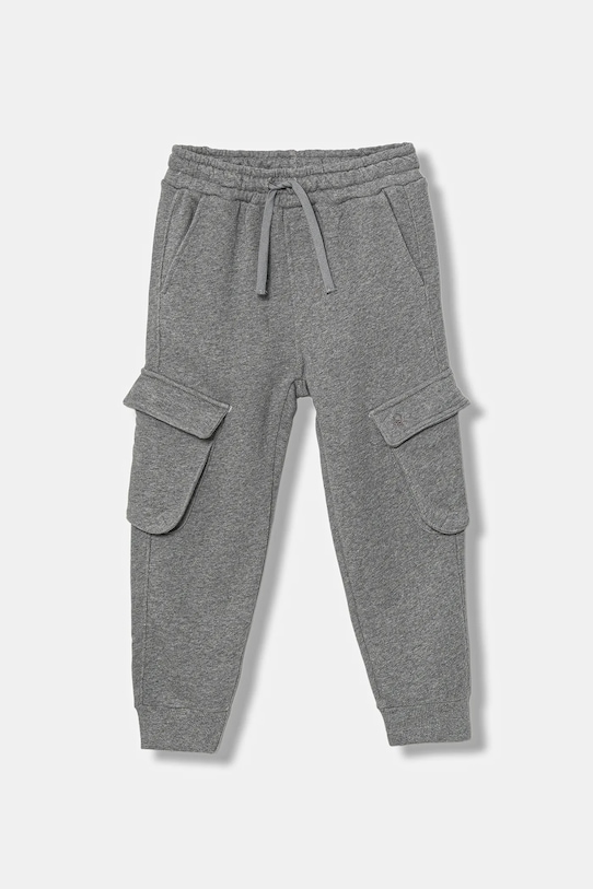Παιδικό βαμβακερό παντελόνι United Colors of Benetton βαμβάκι γκρί 3J68CF06I.G.seasonal