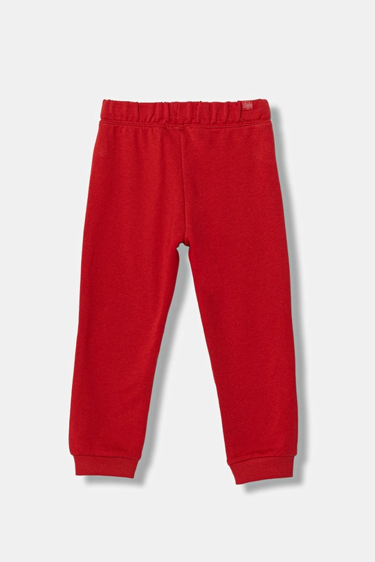 United Colors of Benetton spodnie dresowe bawełniane dziecięce 3J68GF027.P.Season.9BYA czerwony AW25
