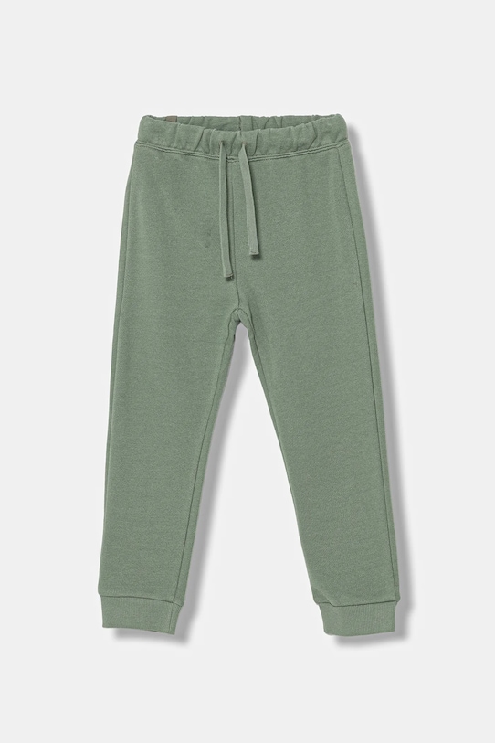 Dětské bavlněné tepláky United Colors of Benetton pletenina zelená 3J68GF027.P.Season.9BYA