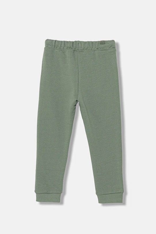 United Colors of Benetton spodnie dresowe bawełniane dziecięce 3J68GF027.P.Season.9BYA zielony AW25