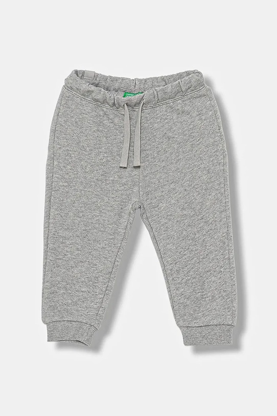 United Colors of Benetton pantaloni de trening din bumbac pentru copii bumbac gri 3J68GF027.P.Reprop.9BYA