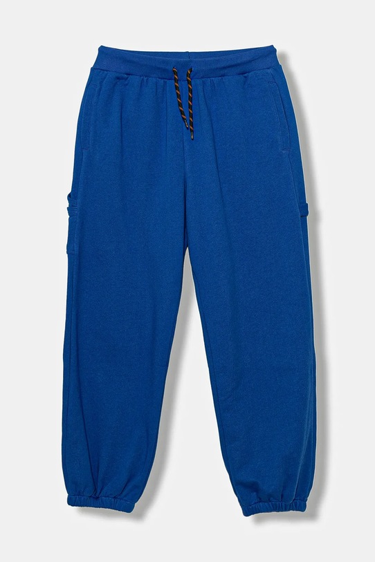United Colors of Benetton pantaloni de trening din bumbac pentru copii bumbac albastru 3J68CF06L.G.seasonal