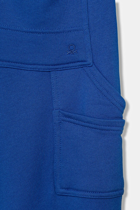 Băieți United Colors of Benetton pantaloni de trening din bumbac pentru copii 3J68CF06L.G.seasonal albastru