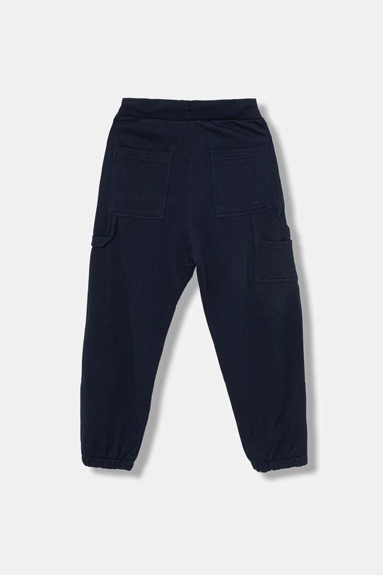 Detské bavlnené tepláky United Colors of Benetton 3J68CF06L.G.seasonal tmavomodrá AW25